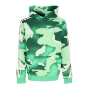 Camo Print Hoodie Grønn