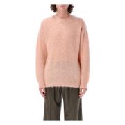 Rosa Beige Strikkevarer Børstet Super Kid Mohair