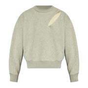 Sweatshirt med splitt