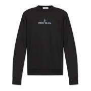 Sweatshirt med logo