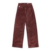 Corduroy High Waist Straight Leg Pants