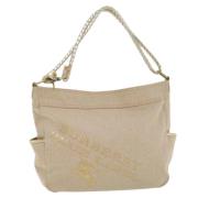 Pre-owned Beige lerret burberry skulderveske