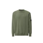 Grønn Crew Neck Strikkegenser