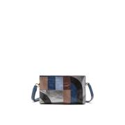 Liten Eksoisk Intarsia Crossbody Veske