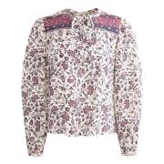 Stripete Blomster Tillie Bluse