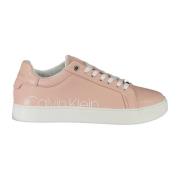 Sporty Rosa Sneakers med Kontrastdetaljer