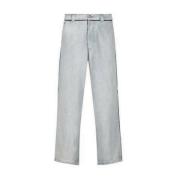 Wide Leg Denim Jeans Menn Italia