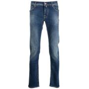 Slim Fit Blå Denim Jeans