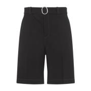 Sorte Avslappede Shorts for Menn