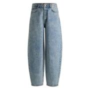 Moderne Vasket Look Rett Ben Jeans