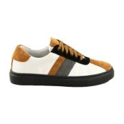 Casual Sneakers med Polyester og Skinn