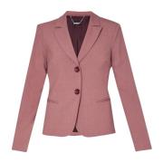 Flanell Single-Breasted Donna Blazer