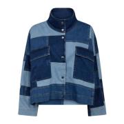 Patchwork Denim Jakke