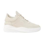 Beige Semskede Sneakers Eva Sky