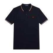 Polo med dobbel stripe M3600