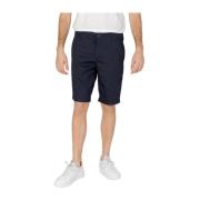 Blå Bomull Bermuda Shorts