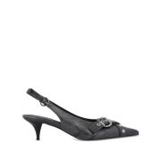 Sorte Slingback Sko