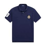 Marineblå poloskjorte Custom Slim Fit