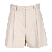 Linblanding Elastisk Midje Shorts