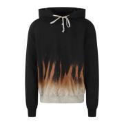 Flamme Tie-Dye Hettegenser