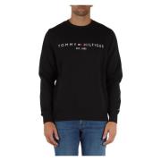 Brodert bomull crewneck sweatshirt