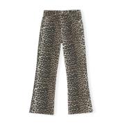 Leopard Print Cropped Jeans