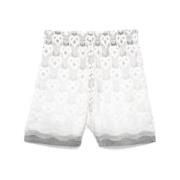 Hjerte Monogram Silke Bermuda Shorts