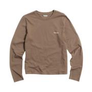 Taupe Regular Langermet T-skjorte