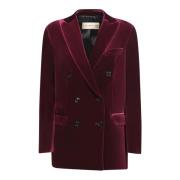 Bordeaux Velvet Jacket Aw24