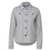 Melange Overshirt Jakke Stilig Funksjonell