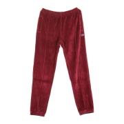 Burgundy Straight Hem Bukser