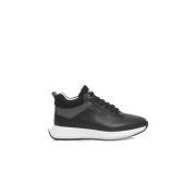 Plattform Skinn Sneakers for Kvinner