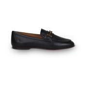 Logo-plaque skinnloafers