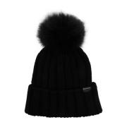 Svart Ull Logo Beanie