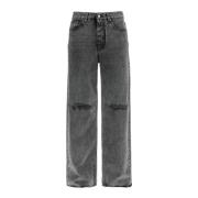 Høy Midje Wide Leg Jeans