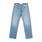 Blå Straight Cut Jeans