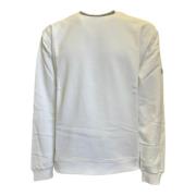 Essentials Bomull Crewneck Sweatshirt Hvit