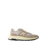 Hyperlight Lær Sneakers - Khaki