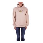 Sand Hoodie med Frontlogo Lomme