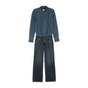 Blå Denim Overall med Tessie Stil