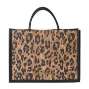 Leopardmønstret Tote Bag