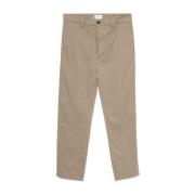 Cropped Bukser i Khaki Mason Stil