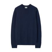 Blå Shetland Crew Sweater Jersey