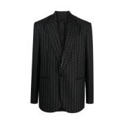 Brodert ull-kasjmir blazer