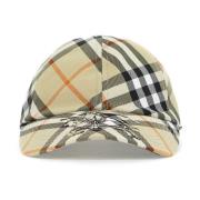 Rutete baseballcap med rytterdesign