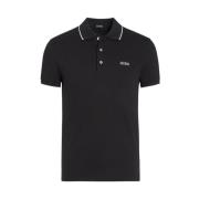 Sort Logo Brodert Polo Genser