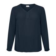 Midnight Marine Langermet Bluse