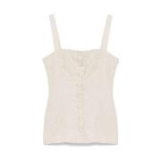 Beige Vest med materialer