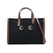 Midnight Blue Open Top Tote Bag