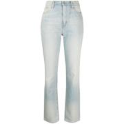 Japanske høytlivs straight-leg jeans